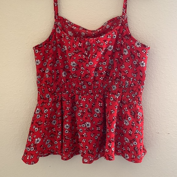 Spaghetti strap peplum top - Picture 3 of 5